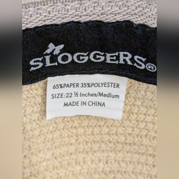 Sloggers Braided Sun Hat With Floral Trim & Lanyard Sz M 22 1/2" - Picture 12 of 12